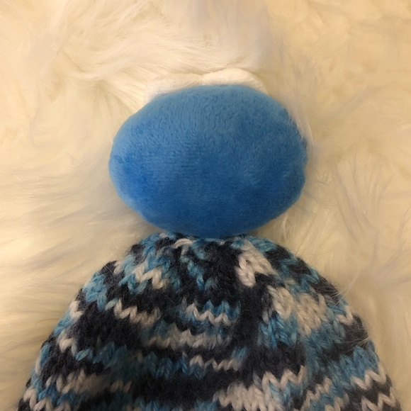 Sesame Street “Cookie Monster” Hand Knit Toddler Beanie Hat - Picture 4 of 6